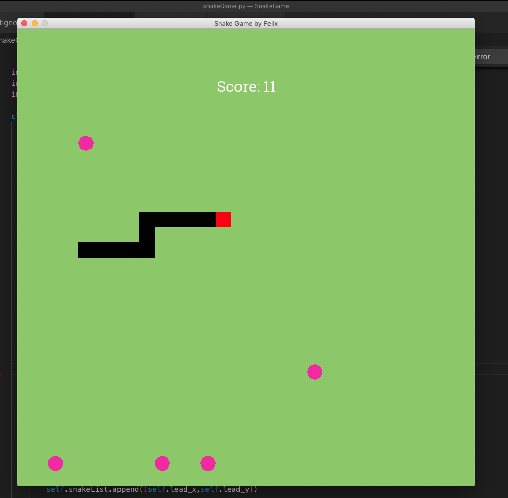 GitHub - Fschuermeyer/PythonSnakeGame: Snake Game Written With PyGame